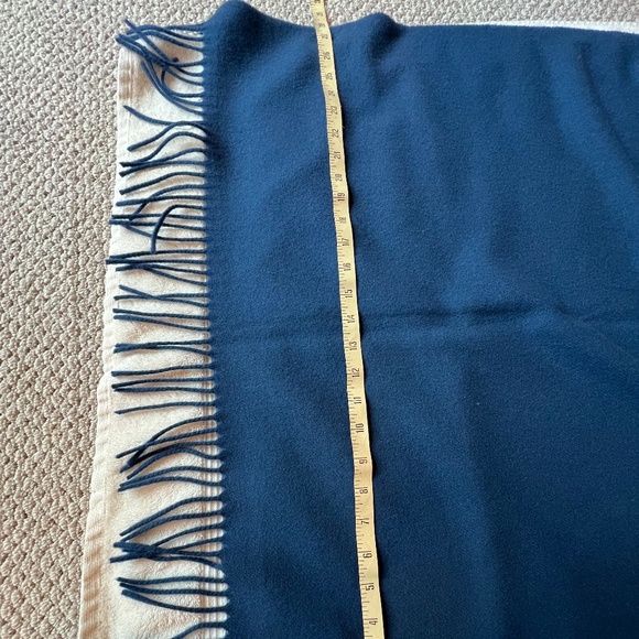 Rag & Bone Wool Scarf - Blue, with Fringe. NWT - Picture 5 of 7